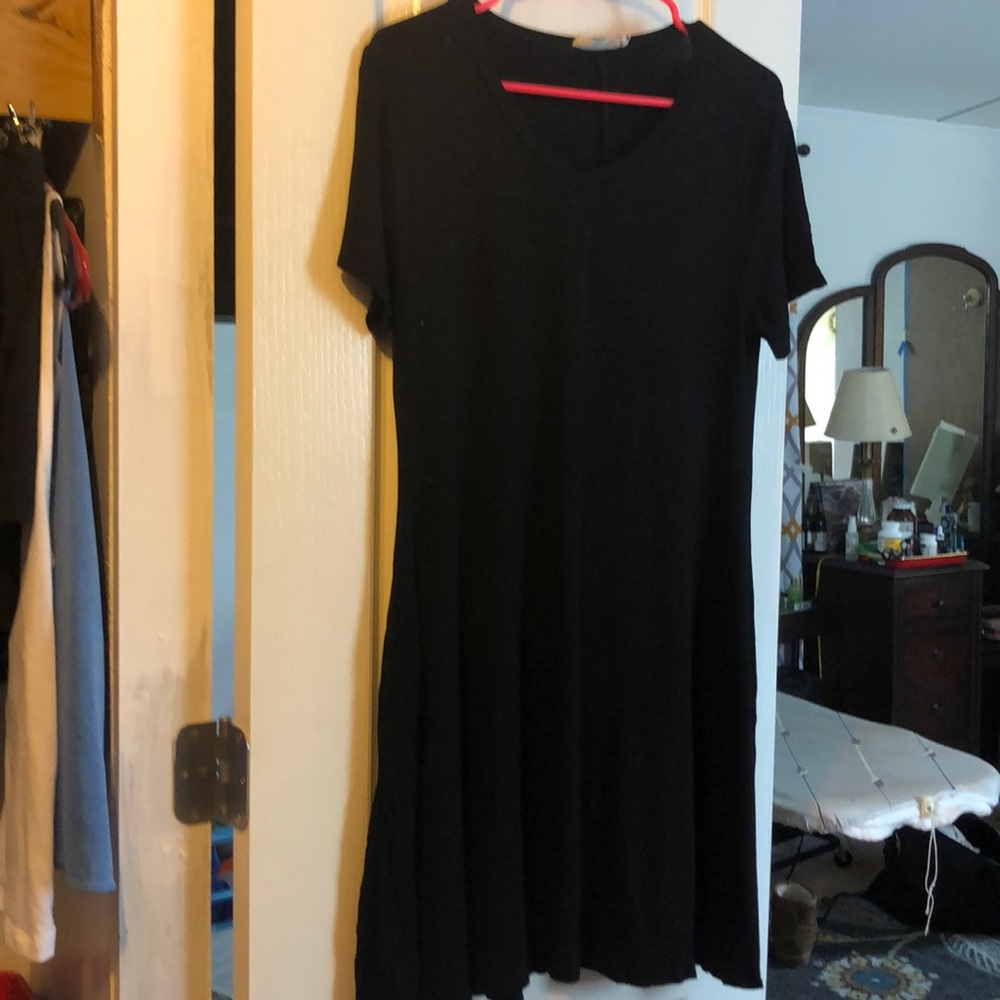Jersey T-shirt dress with pockets
